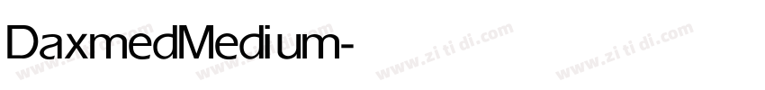 Daxmed Medium字体转换 Daxmed Medium字体转换